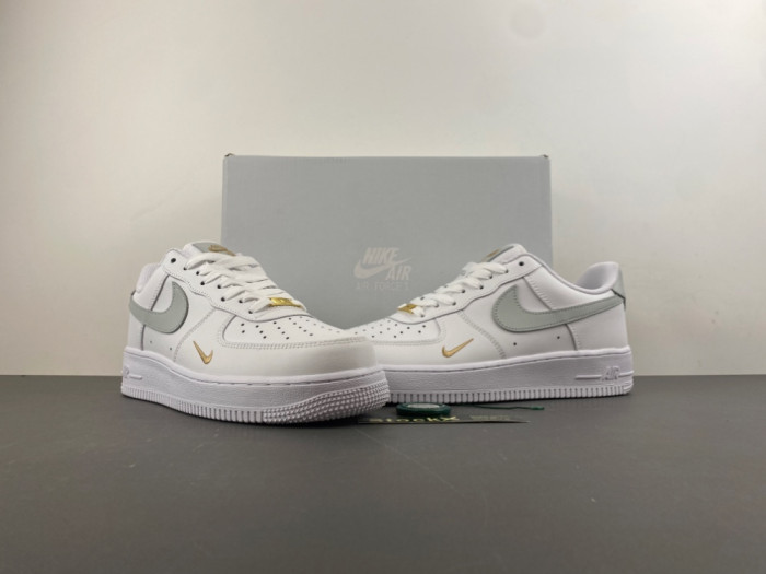 Nike Air Force 1 Low Top White Gray Gold CZ0270-106