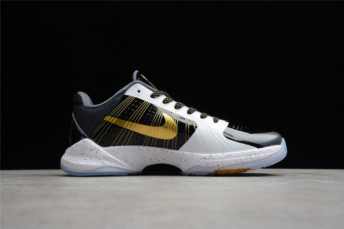 NIKE KOBE V PROTRO BLACK WHITE GOLD CD0824-127