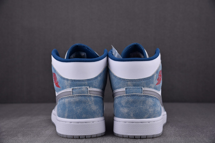 Jordan 1 Mid French Blue Fire Red DN3706-401