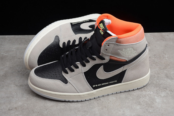 Air Jordan 1 Neutral Grey Hyper Crimson 555088-018
