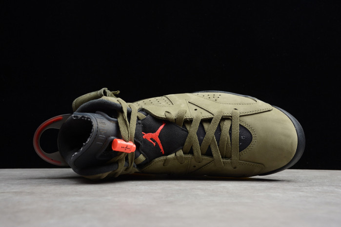 Travis Scott Air Jordan 6 Medium Olive Cactus Jack CN1084-200