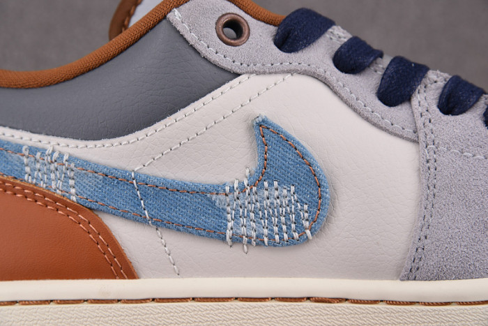 Jordan 1 Low SE Phantom Repaired Denim Swoosh FZ5042-041