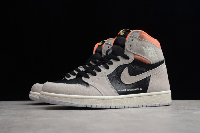Air Jordan 1 Neutral Grey Hyper Crimson 555088-018