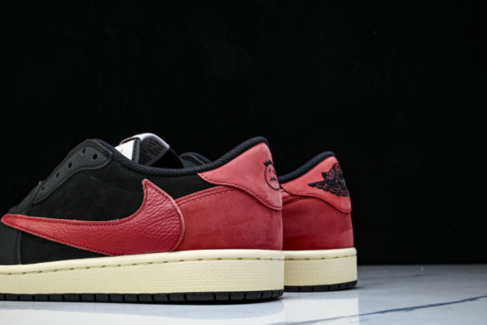 Travis Scott x AIR Jordan 1 Low Black Red DM7866-061