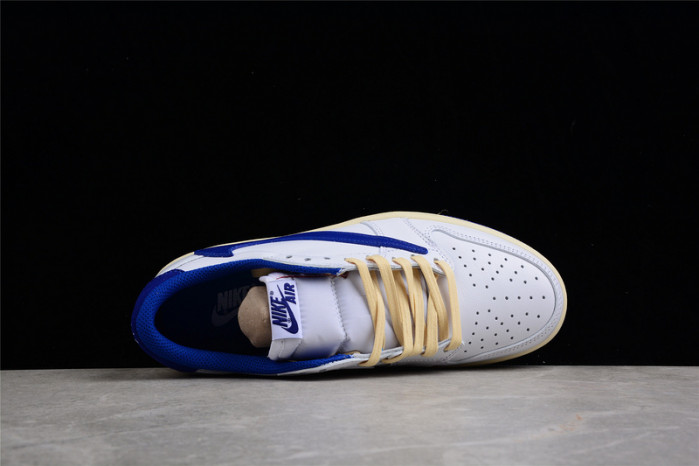 TRAVIS SCOTT X AIR JORDAN 1 LOW SAIL/WHITE/ROYAL BLUE DM9868-218