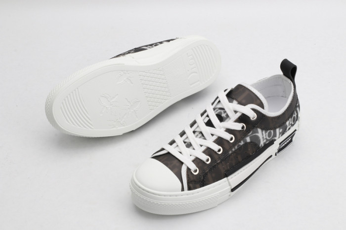 B23 OBLIQUE LOW black white SNEAKERS T00480H051
