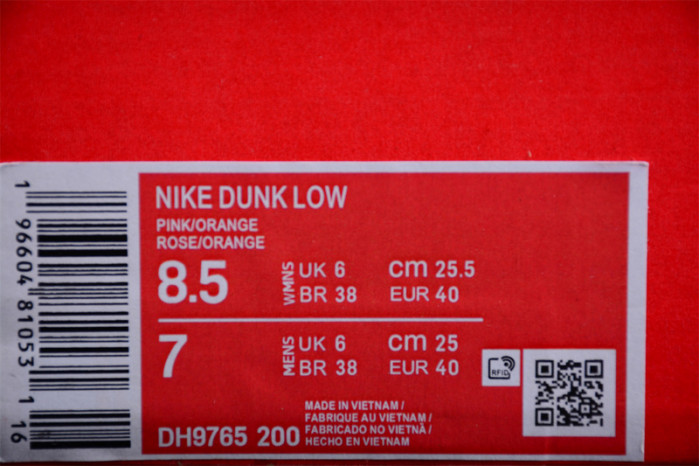 Nike Dunk Low Strawberry Peach Cream (GS) DH9765-200