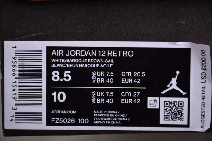 SOLEFLY X AIR JORDAN 12 RETRO SP