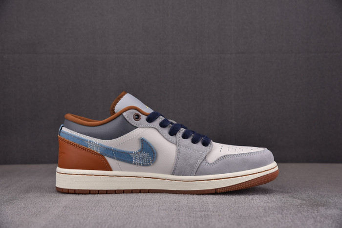 Jordan 1 Low SE Phantom Repaired Denim Swoosh FZ5042-041