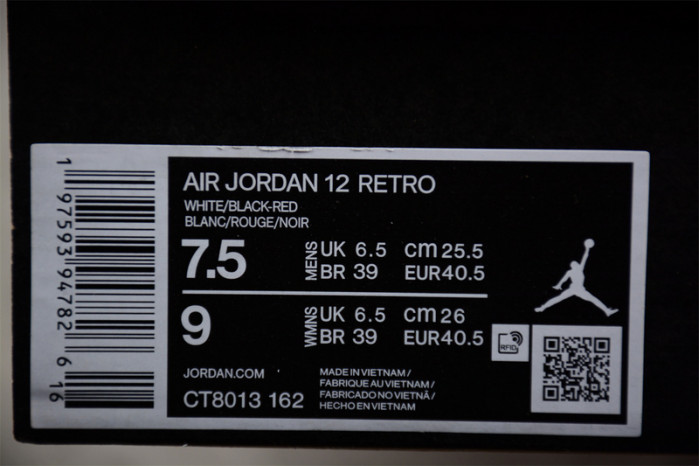 AIR JORDAN 12 "RED TAXI" CT8013-162