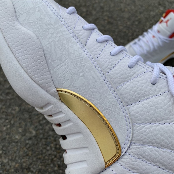 Air Jordan 12 FIBA White University Red 130690-107