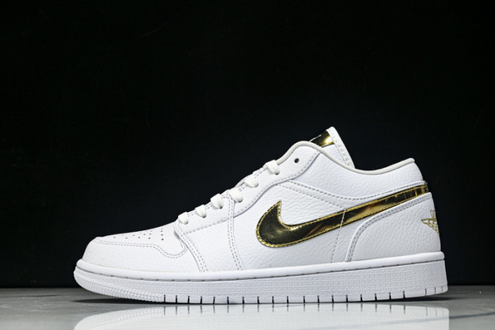 Air Jordan 1 Retro Low ''White Metallic Gold'' CZ4776-100