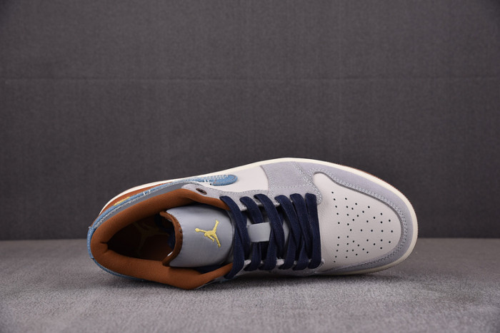 Jordan 1 Low SE Phantom Repaired Denim Swoosh FZ5042-041