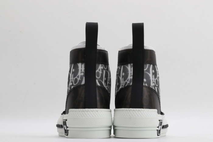 B23 Oblique High Top Sneakers black white T00480H050