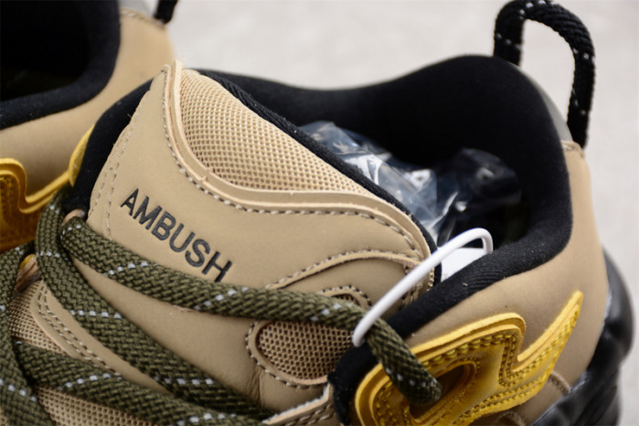 Nike Air More Uptempo Low AMBUSH Vivid Sulfur Limestone FB1299-200