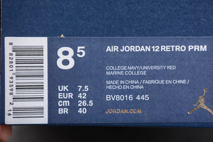 Air Jordan 12 International Flight BV8016-445