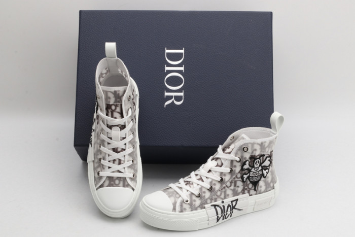 B23 Oblique High Top Sneakers white T004801-1070