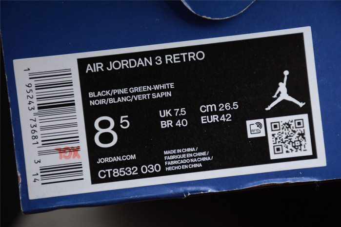 AIR JORDAN 3 “PINE GREEN” CT8532-030