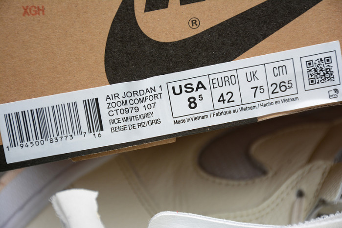 Jordan 1 High Zoom Air CMFT Pearl White (W) CT0979-107