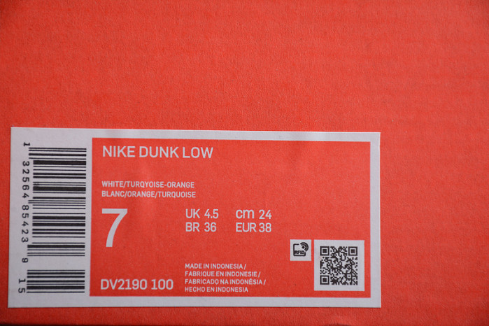 Nike Dunk Low White Turquoise (W) DV2190-100