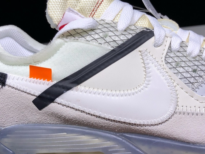 OFW x Nike Air Max 90 Sail Muslin Virgil Abloh AA7293-100
