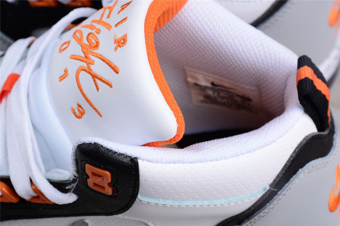 Nike Air Flight 13 Mid White Wolf Grey Total Orange Black 579961-105