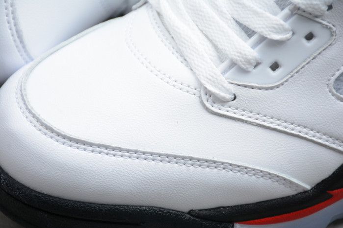 Air Jordan 5 Fire Red 2020 Silver Tongue DA1911-102