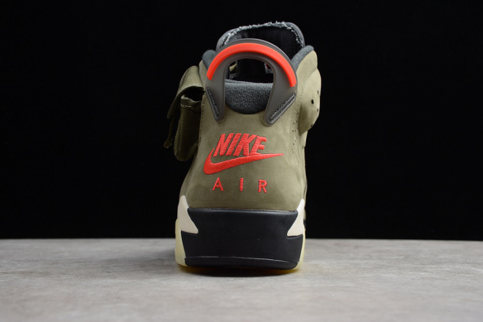 Travis Scott Air Jordan 6 Medium Olive Cactus Jack CN1084-200
