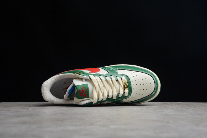 Nike Air Force 1 07 Low Sparrow White Green Solar Red CW2288-666