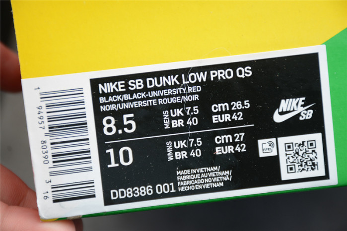 Wasted Youth × Nike Dunk SB Low “Black” DD8386-001