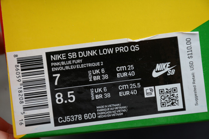 Grateful Dead x Nike SB Dunk Low Pink Bear CJ5378-600