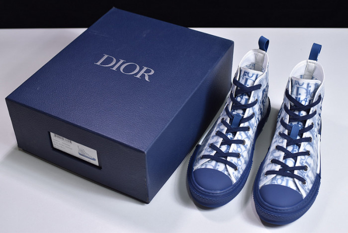 B23 Oblique High Top Sneakers bule T00480H069