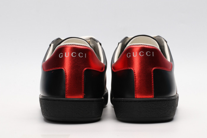 G*u*i ace embroidered low-top sneaker black